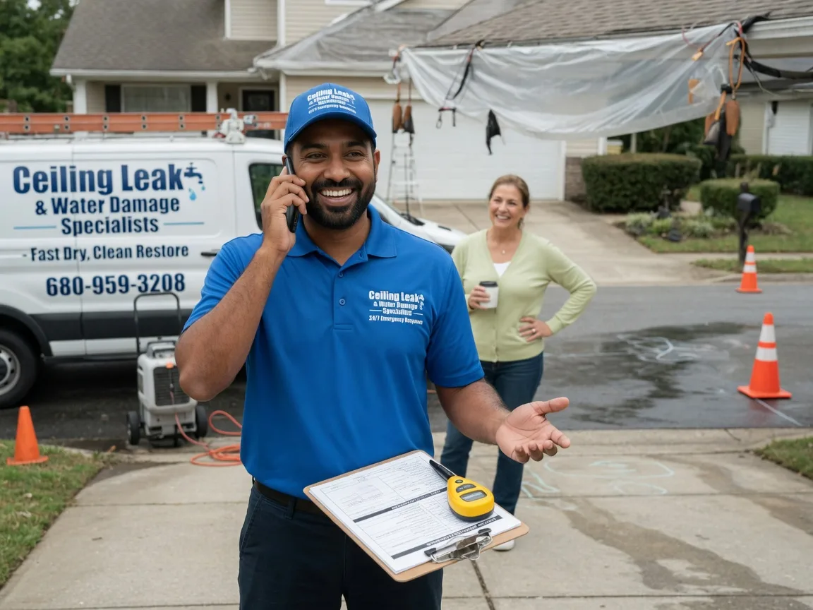 Ceiling Leak Cleanup Quasqueton, IA FAQs
